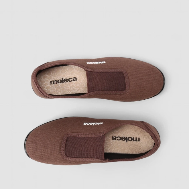 Sapatilha Feminina Moleca Detalhe Elástico Marrom