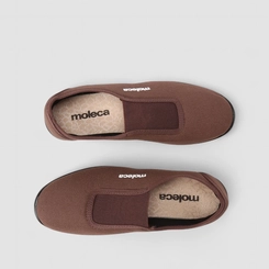 Sapatilha Feminina Moleca Detalhe Elástico Marrom