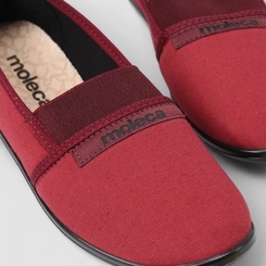 Sapatilha Feminina Moleca Detalhe Elástico Vinho