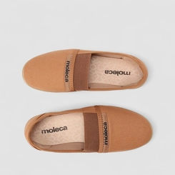 Sapatilha Feminina Moleca Detalhe Elástico Caramelo