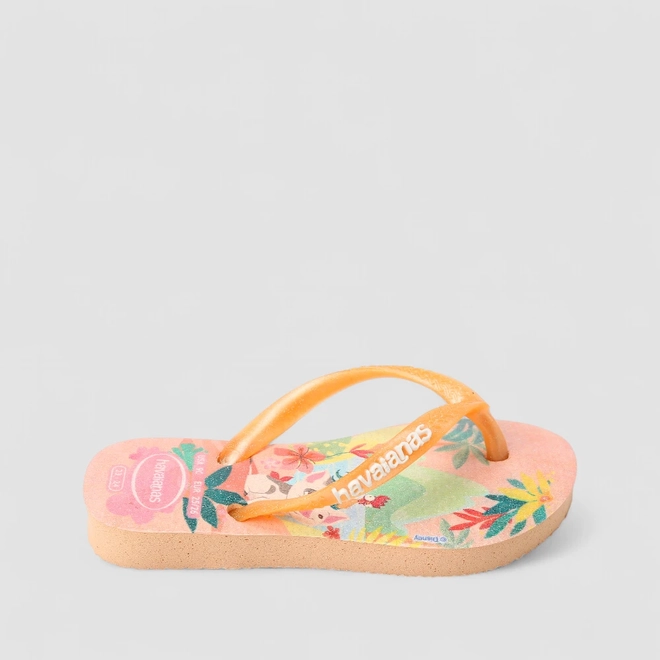 Chinelo Infantil Havaianas Original Moana Laranja
