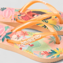 Chinelo Infantil Havaianas Original Moana Laranja
