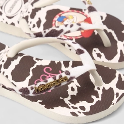 Chinelo Infantil Havaianas Original Toy Story Jessie Animal Print Vaca