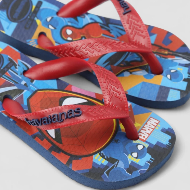 Chinelo Infantil Havaianas Original Homem-Aranha Azul