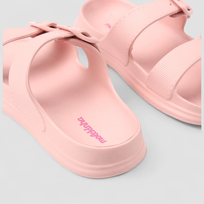 Papete Infantil Molekinha Fivelas Rosa