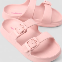 Papete Infantil Molekinha Fivelas Rosa