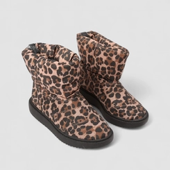 Bota Infantil Molekinha Animal Print Onça Multicolor