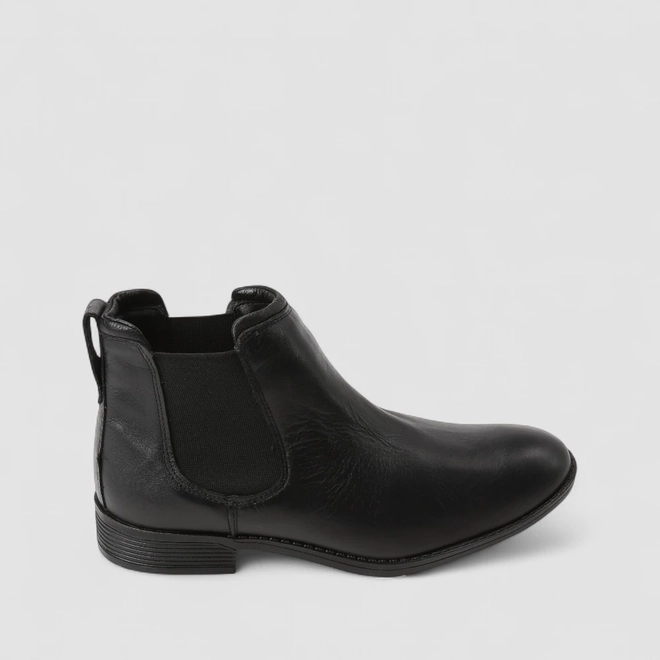 Bota Chelsea Masculina Bow River Couro Preta