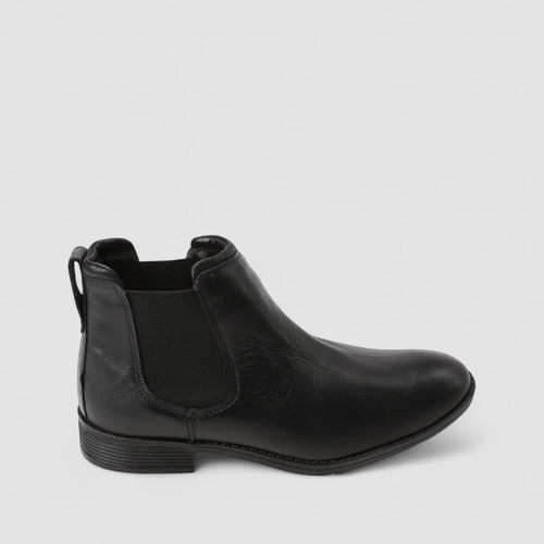Bota Chelsea Masculina Bow River Couro Preta