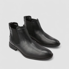 Bota Chelsea Masculina Bow River Couro Preta