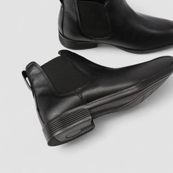 Bota Chelsea Masculina Bow River Couro Preta