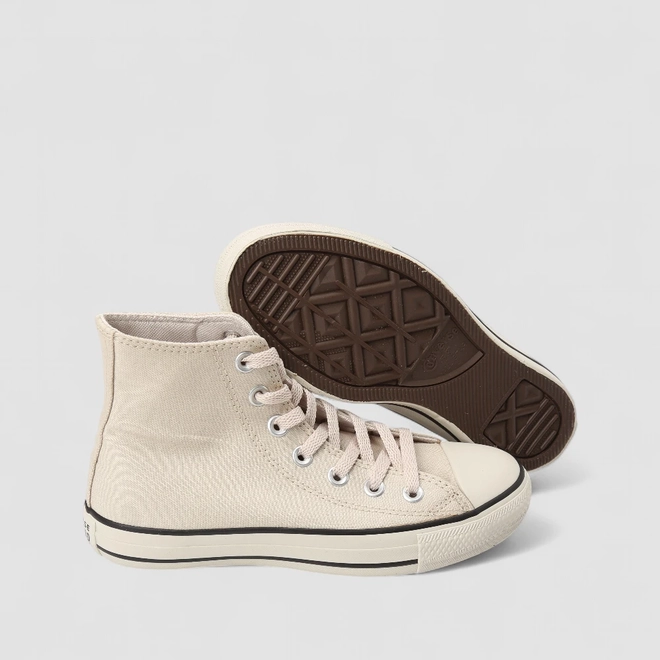 Tênis Casual Converse All Star Chuck Taylor Original Cano Alto Bege