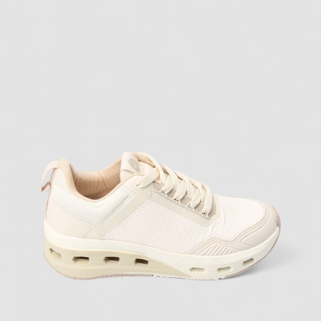 Tênis Esportivo Feminino Vertus Mesh Bege