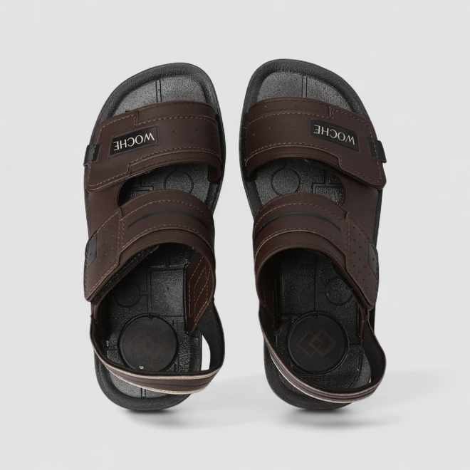 Sandália Masculina Woche Tira Contato Marrom