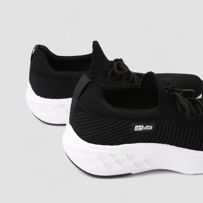 Tênis Esportivo Masculino Actvitta Knit Preto