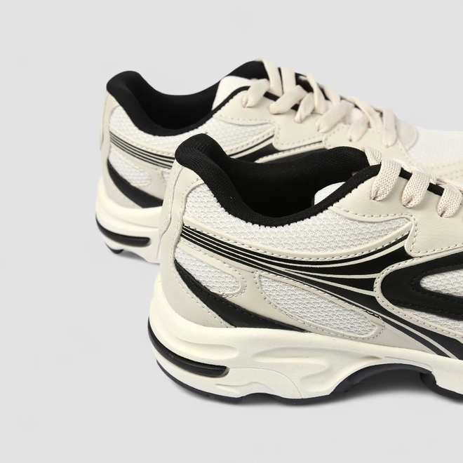 Tênis Esportivo Masculino Vertus Mesh Recorte Off White
