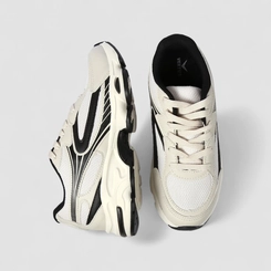 Tênis Esportivo Masculino Vertus Mesh Recorte Off White