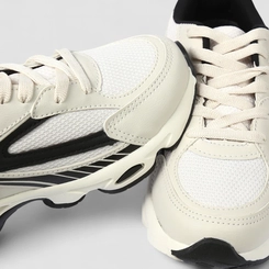 Tênis Esportivo Masculino Vertus Mesh Recorte Off White