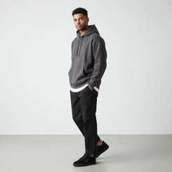 Tênis Casual Masculino Vertus Camurça Preto