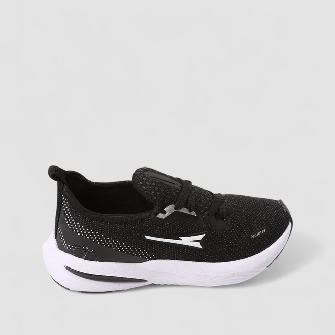Tênis Esportivo Masculino Vertus Runner Preto & Branco