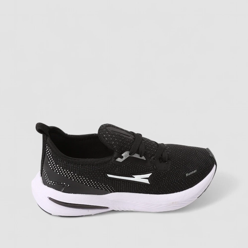 Tênis Esportivo Masculino Vertus Runner Preto & Branco