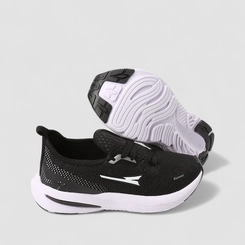 Tênis Esportivo Masculino Vertus Runner Preto & Branco