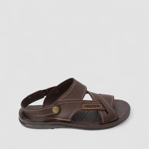 Sandália Masculina Woche Fecho Removível Marrom
