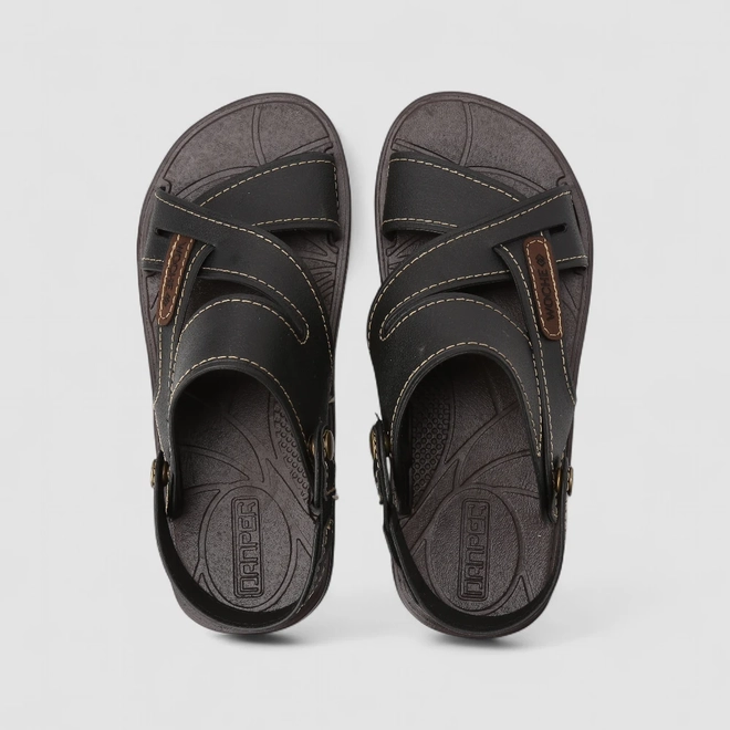 Sandália Masculina Woche Fecho Removível Preta