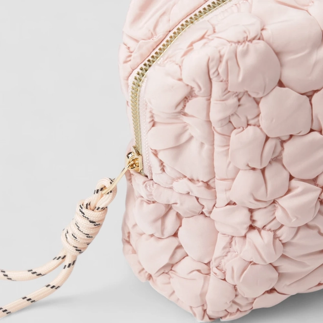 Necessaire Grande Gabriela Acolchoada Rosa
