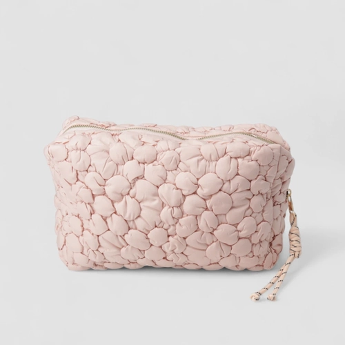 Necessaire Grande Gabriela Acolchoada Rosa