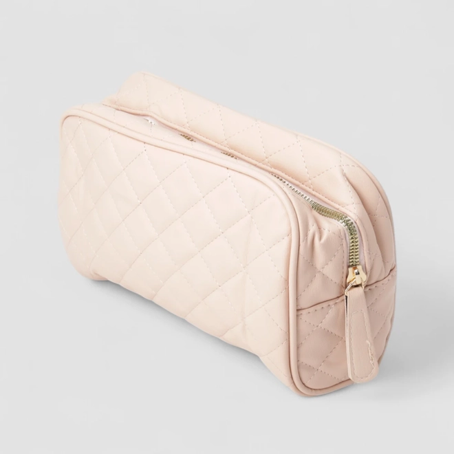Necessaire Grande Gabriela Matelassê Rosa