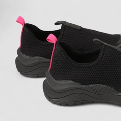 Slip On Infantil Gabrielinha Calce Fácil Mesh Preto