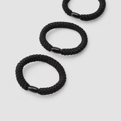 Kit 3 Elásticos de Cabelo Gabriela Beauty Preto