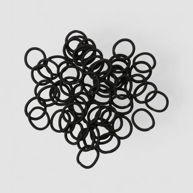 Kit Mini Elásticos De Cabelo Gabriela Beauty Preto