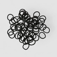 Kit Mini Elásticos De Cabelo Gabriela Beauty Preto