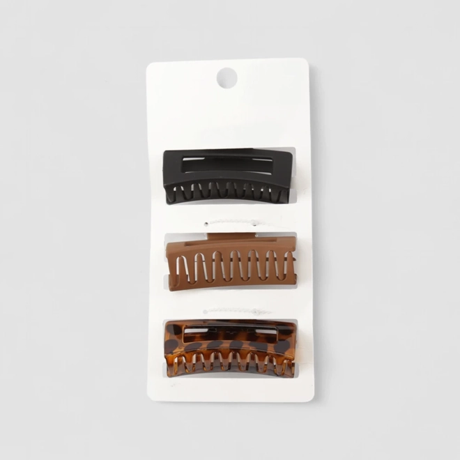 Kit 3 Prendedores De Cabelo Gabriela Beauty Colorido