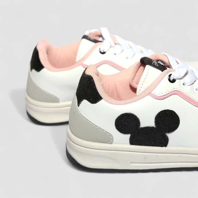 Tênis Casual Infantil Disney Mickey Branco