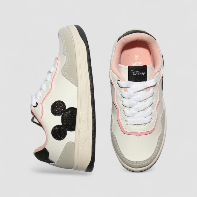 Tênis Casual Infantil Disney Mickey Branco