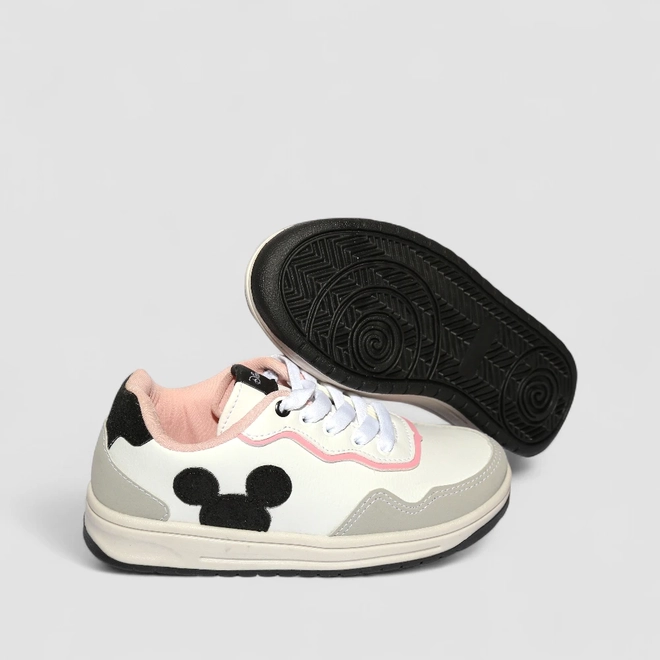 Tênis Casual Infantil Disney Mickey Branco