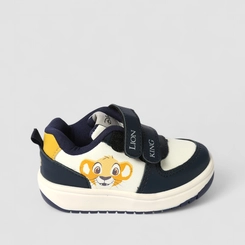 Tênis Casual Bebê Disney Lion King Tiras Contato Marinho