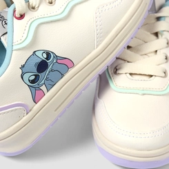 Tênis Casual Infantil Disney Stitch Bege