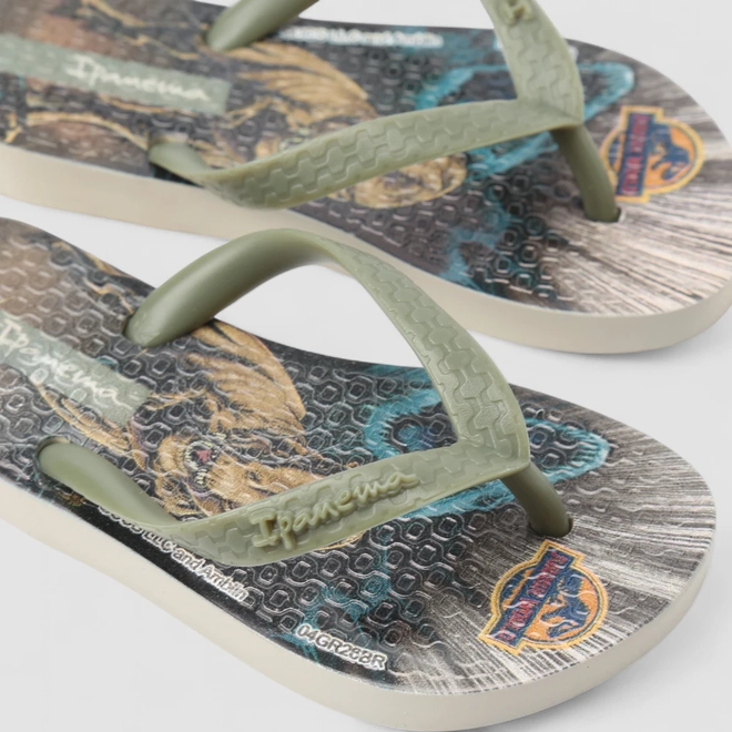 Chinelo Infantil Ipanema Jurassic World Verde