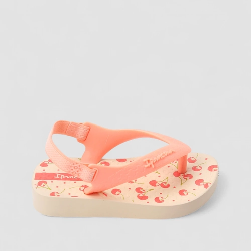 Chinelo Bebê Ipanema Cereja Bege