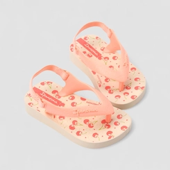 Chinelo Bebê Ipanema Cereja Bege