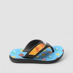 Chinelo Infantil Grendene Kids Super Mario Azul & Preto