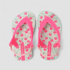 Chinelo Bebê Ipanema Elástico Cereja Rosa