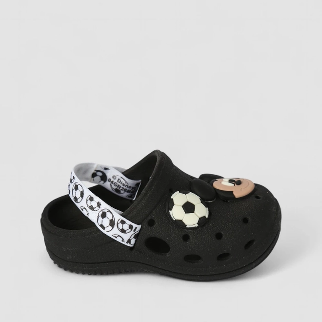 Babuche Bebê Grendene Kids Mickey Futebol Preto