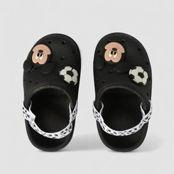 Babuche Bebê Grendene Kids Mickey Futebol Preto