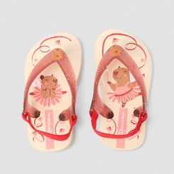 Chinelo Bebê Ipanema Capivara Bailarina Rosa