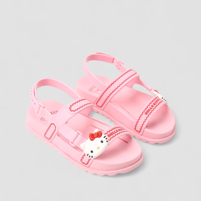 Sandália Infantil Grendene Kids Hello Kitty Rosa